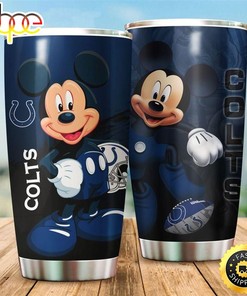 Indianapolis Colts NFL And Mickey Mouse Disney Football Teams Big Logo Gift For Fan Travel Tumbler