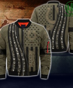 Indianapolis Colts NFL Bomber Jacket Camo For fans