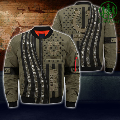 Indianapolis Colts NFL Bomber Jacket Camo For fans