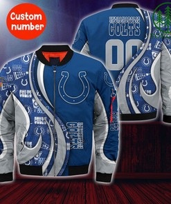 Indianapolis Colts NFL Custom Number Bomber Jacket   for fans
