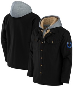 Indianapolis Colts Nfl X Darius Rucker Collection By Canvas Full-zip Hoodie - Black
