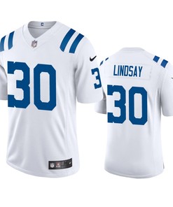 Indianapolis Colts Phillip Lindsay 30 White Vapor Limited Jersey