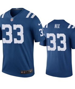 Indianapolis Colts Roosevelt Nix Royal Color Rush Legend Jersey