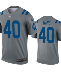 Indianapolis Colts Spencer Ware Gray Inverted Legend Jersey
