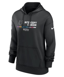 Indianapolis Colts Women's 2022 NFL Crucial Catch Therma Performance Pullover Hoodie - Black