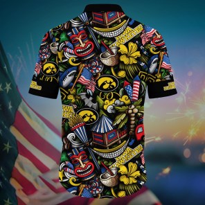 Iowa Hawkeyes NCAA Flower Hawaii Shirt For Fans Ver 2