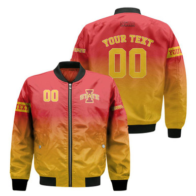 Iowa State Cyclones Fadded Bomber Jacket - NCAA