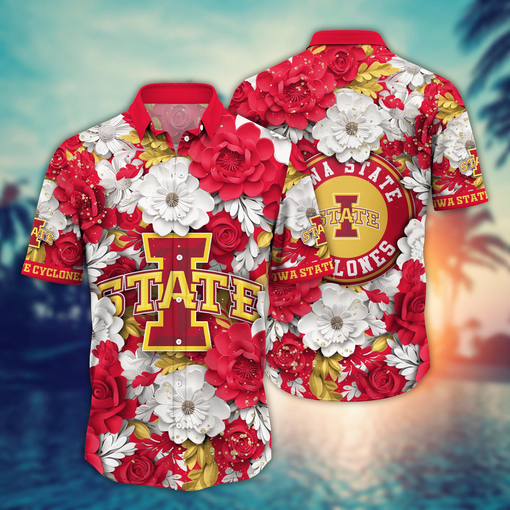Iowa State Cyclones NCAA Flower Hawaii Shirt For Fans Ver 12