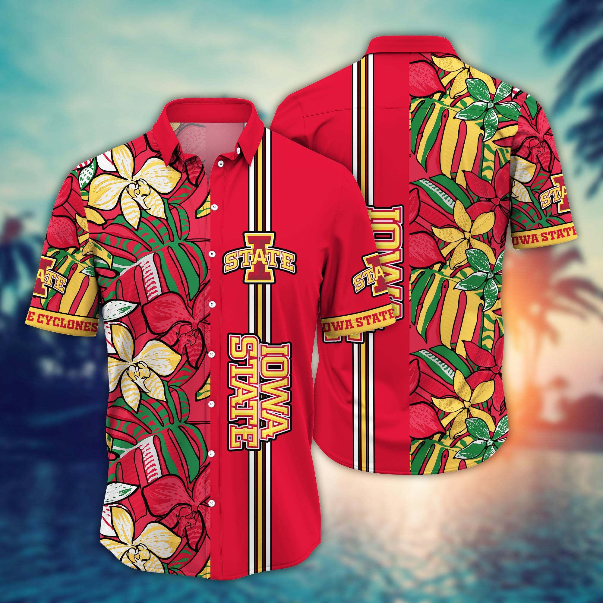 Iowa State Cyclones NCAA Flower Hawaii Shirt For Fans Ver 14