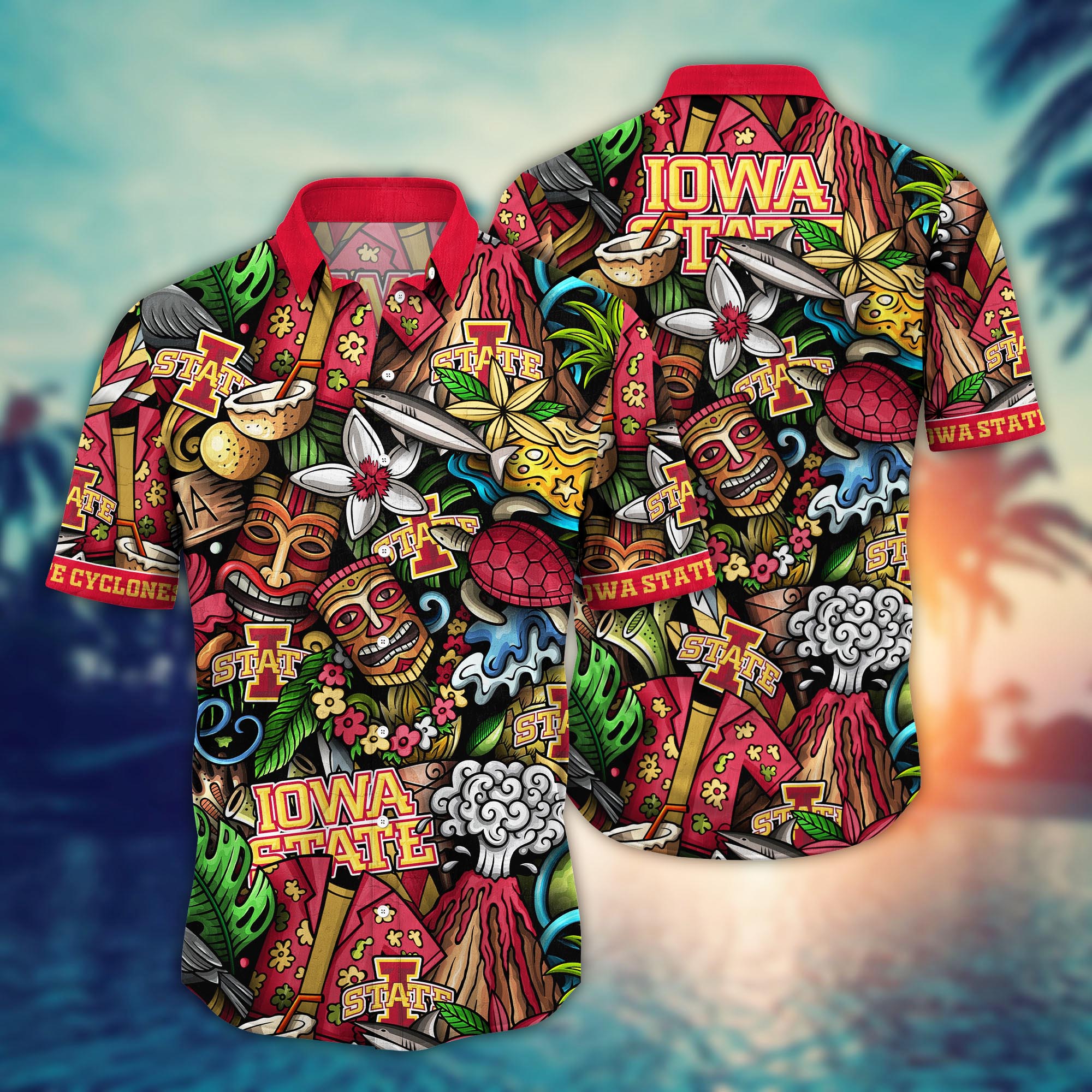 Iowa State Cyclones NCAA Flower Hawaii Shirt For Fans Ver 16