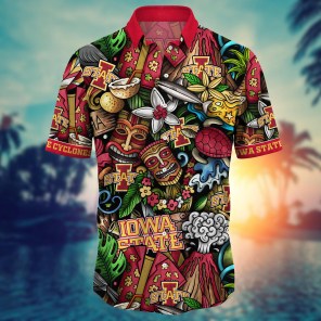 Iowa State Cyclones NCAA Flower Hawaii Shirt For Fans Ver 16