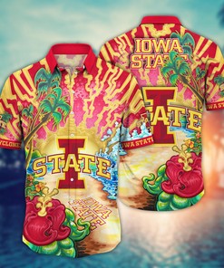 Iowa State Cyclones NCAA Flower Hawaii Shirt For Fans Ver 2