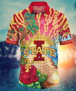 Iowa State Cyclones NCAA Flower Hawaii Shirt For Fans Ver 2
