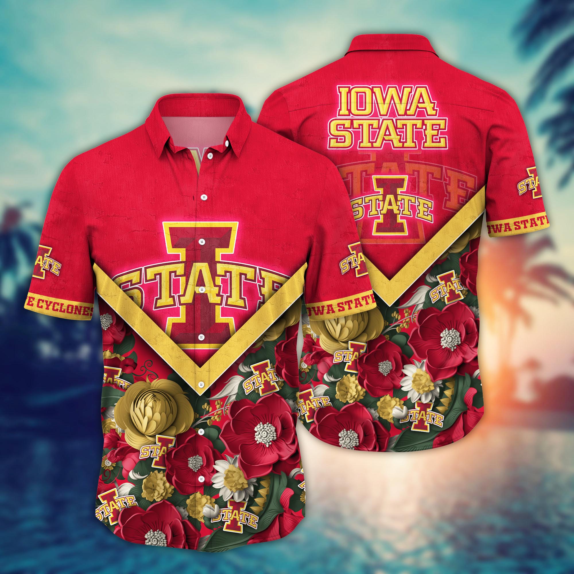 Iowa State Cyclones NCAA Flower Hawaii Shirt For Fans Ver 20