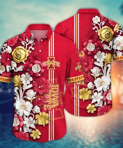 Iowa State Cyclones NCAA Flower Hawaii Shirt For Fans Ver 22