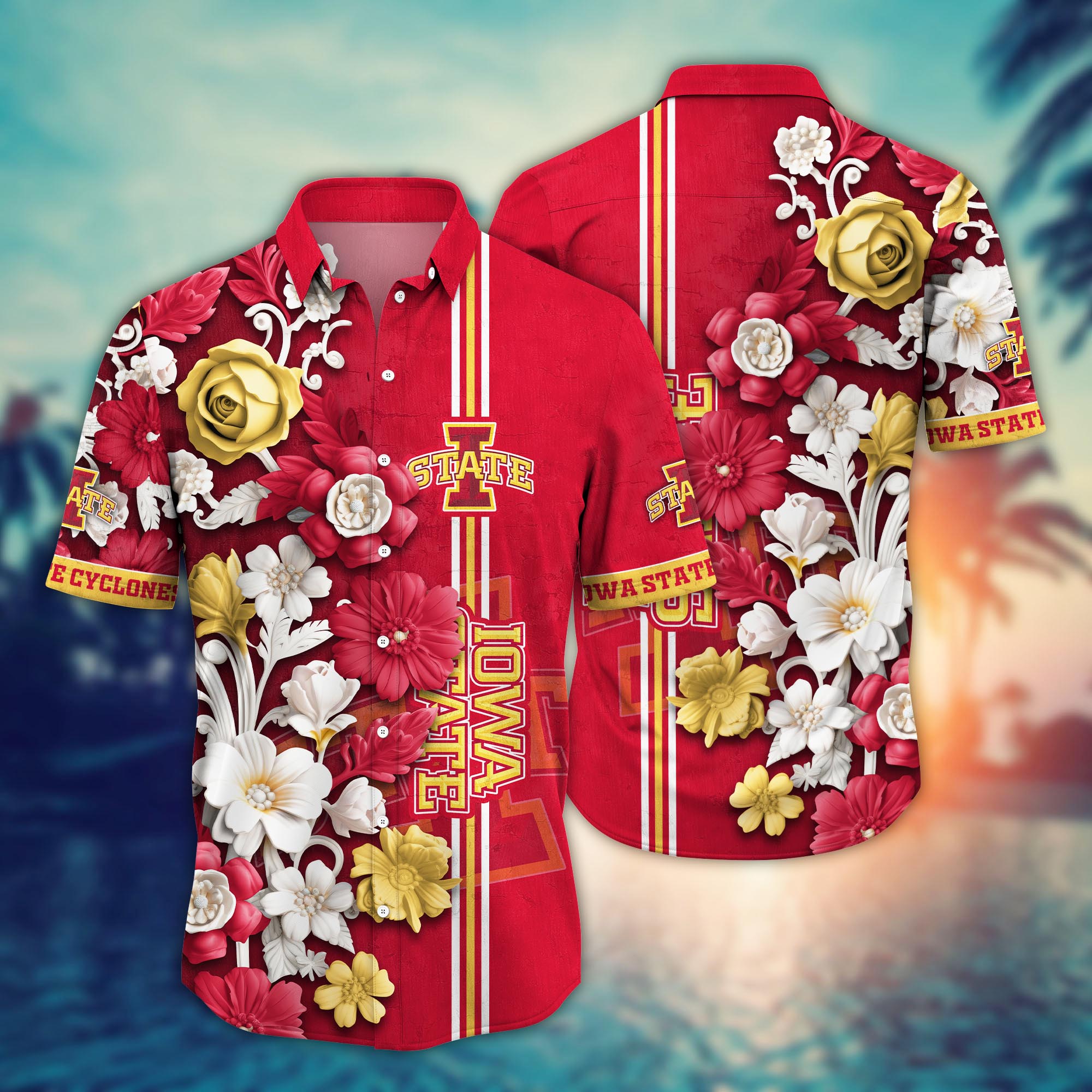 Iowa State Cyclones NCAA Flower Hawaii Shirt For Fans Ver 22