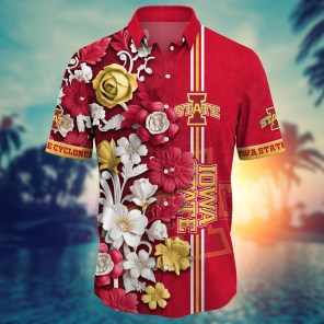 Iowa State Cyclones NCAA Flower Hawaii Shirt For Fans Ver 22