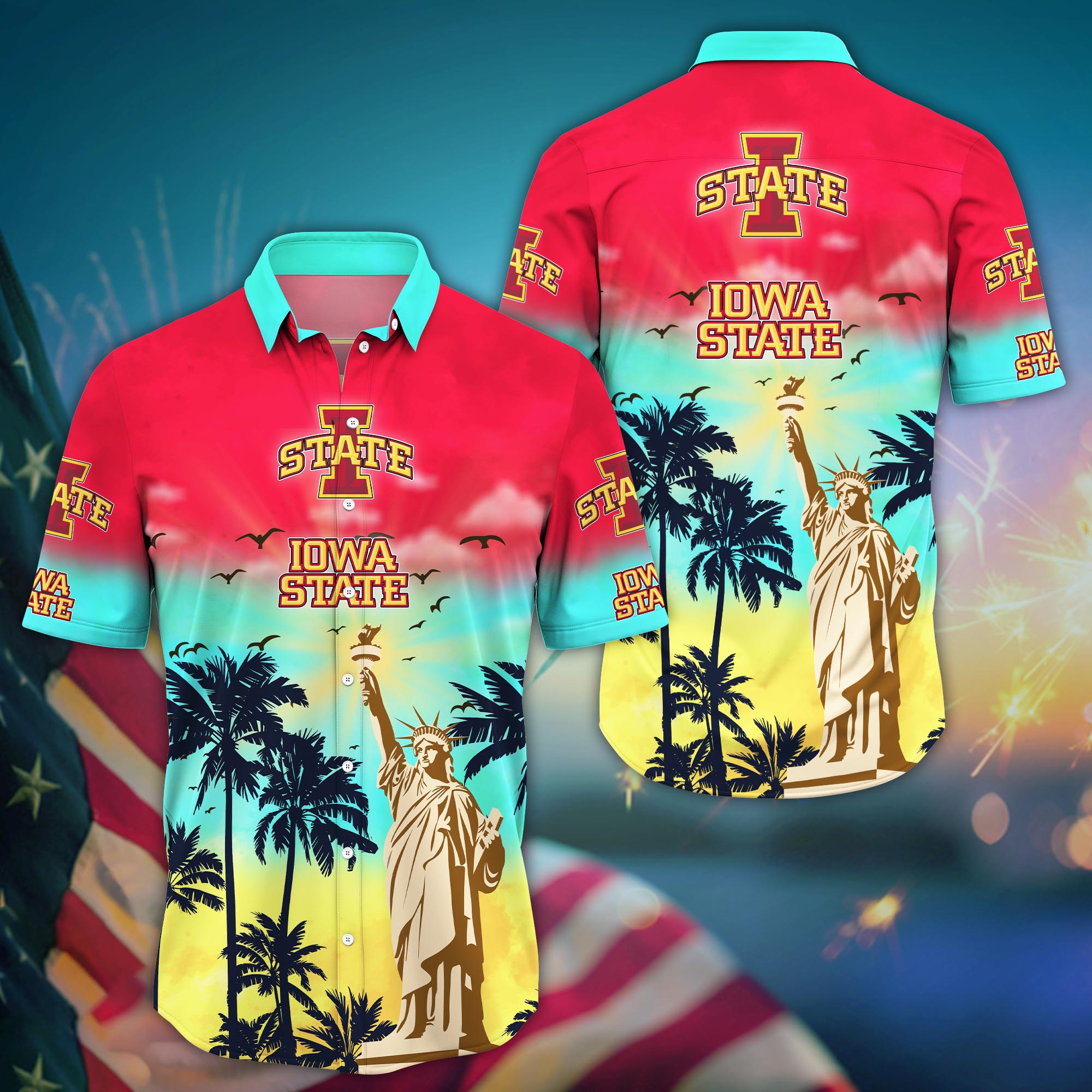 Iowa State Cyclones NCAA Flower Hawaii Shirt For Fans Ver 24