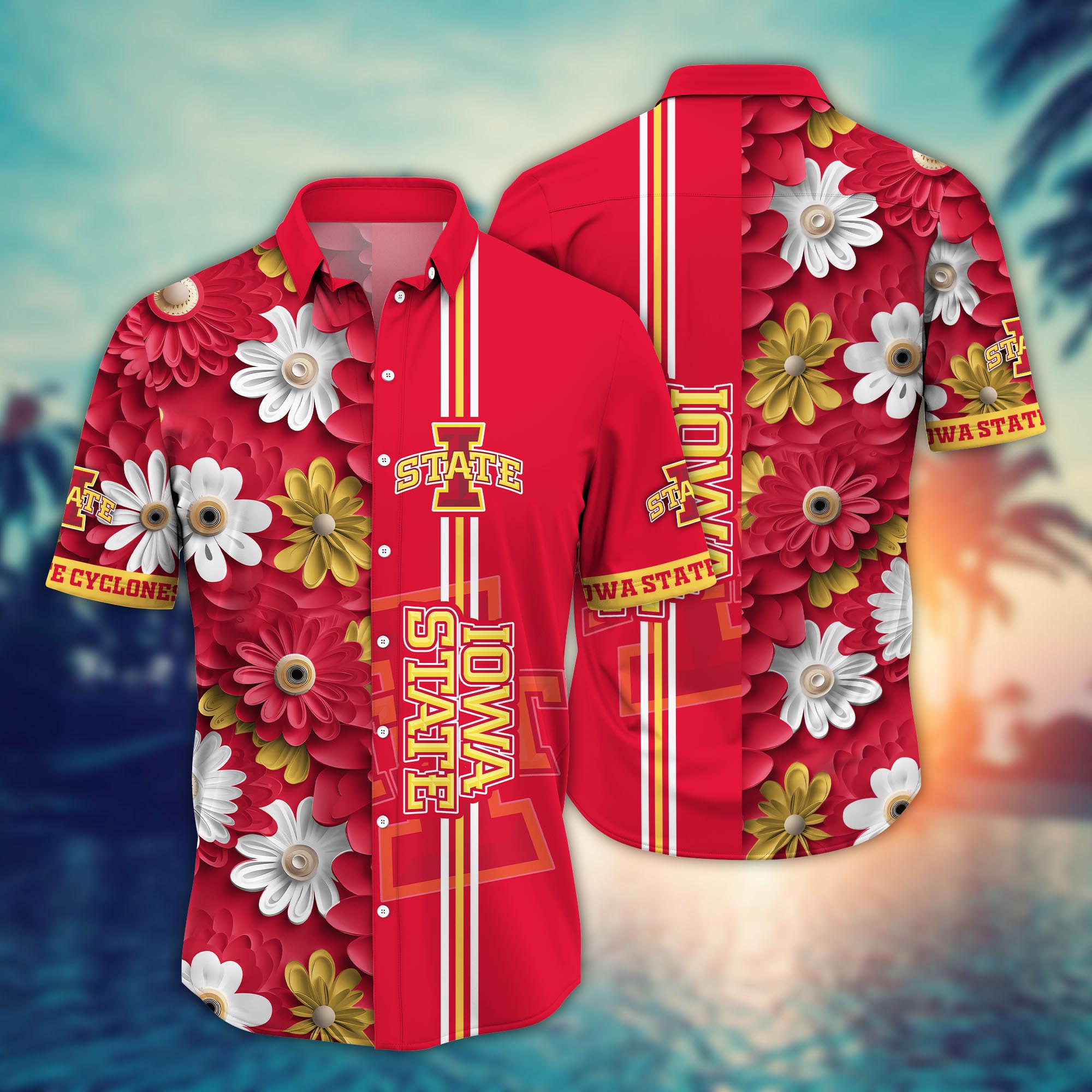 Iowa State Cyclones NCAA Flower Hawaii Shirt For Fans Ver 26