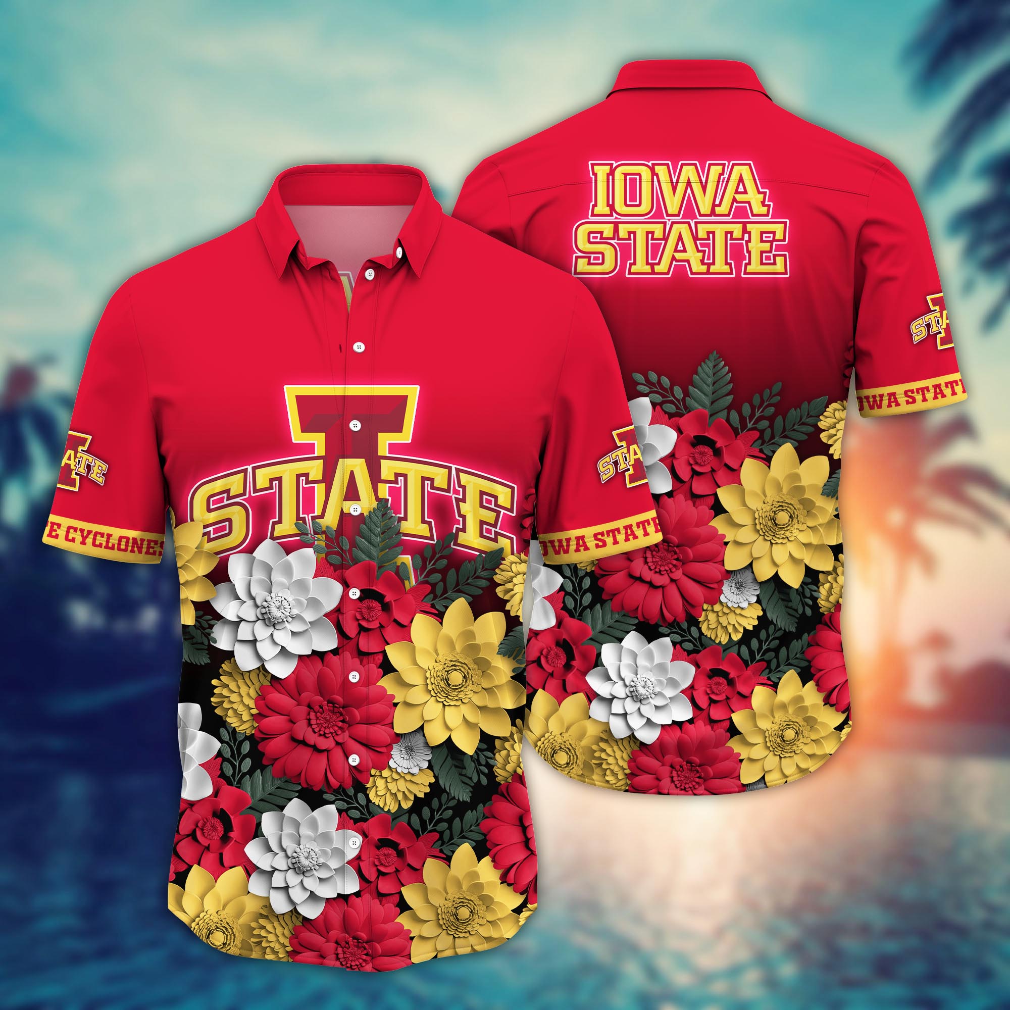 Iowa State Cyclones NCAA Flower Hawaii Shirt For Fans Ver 27