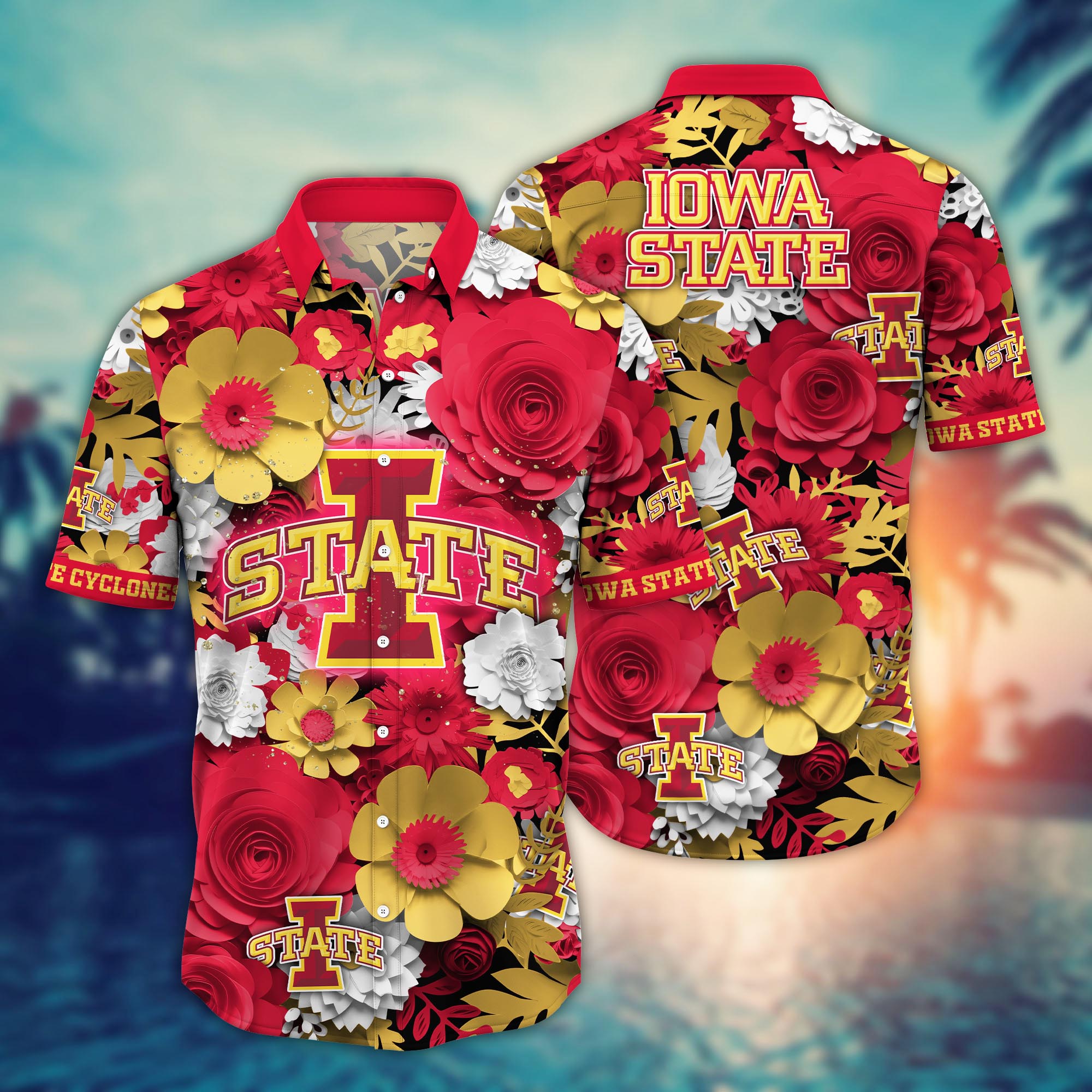 Iowa State Cyclones NCAA Flower Hawaii Shirt For Fans Ver 36