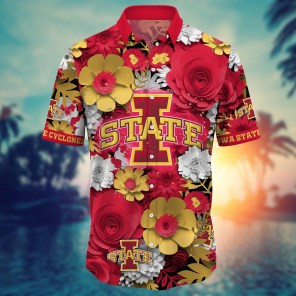 Iowa State Cyclones NCAA Flower Hawaii Shirt For Fans Ver 36