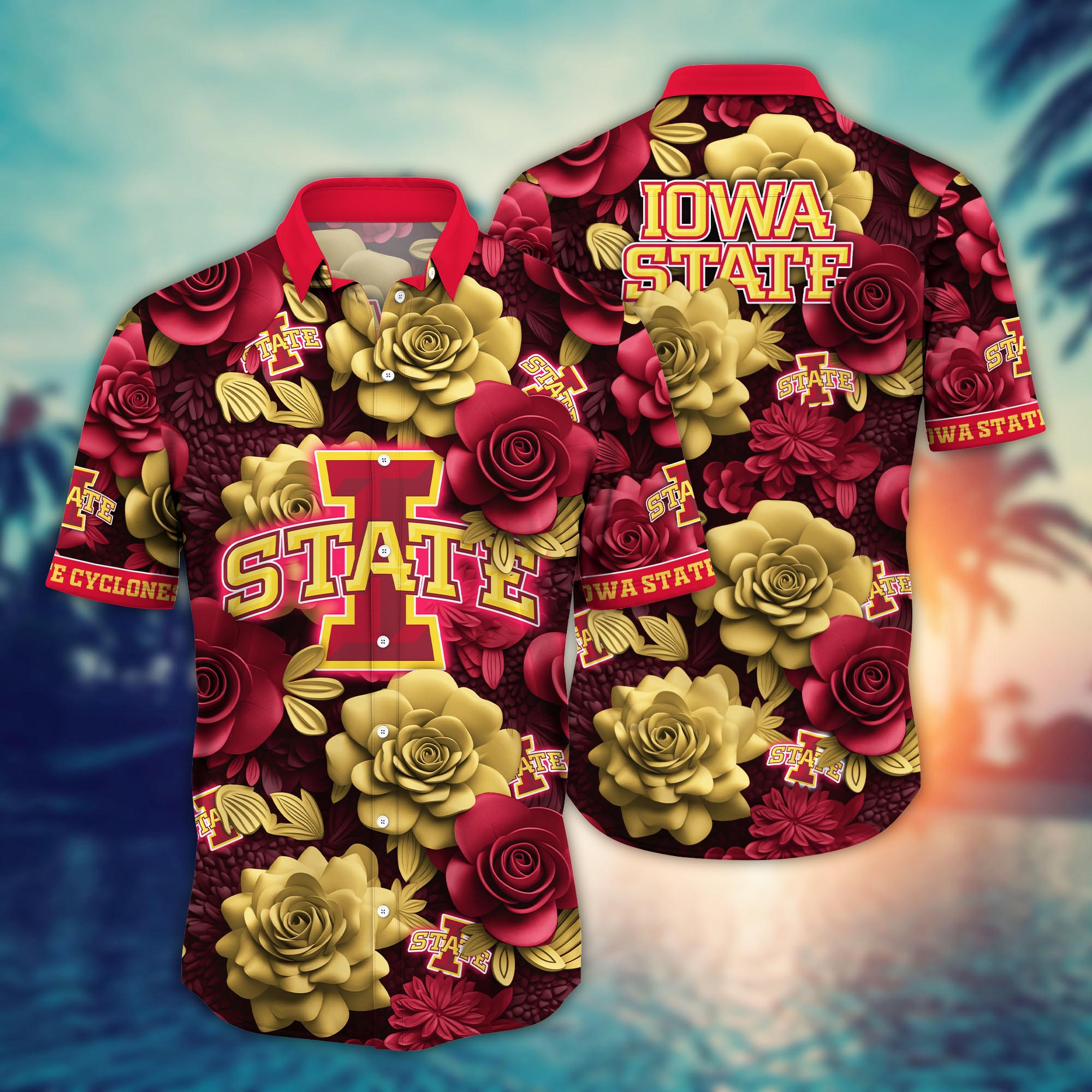 Iowa State Cyclones NCAA Flower Hawaii Shirt For Fans Ver 37