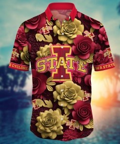 Iowa State Cyclones NCAA Flower Hawaii Shirt For Fans Ver 37
