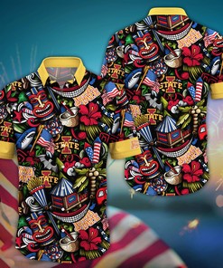 Iowa State Cyclones NCAA Flower Hawaii Shirt For Fans Ver 4