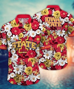 Iowa State Cyclones NCAA Flower Hawaii Shirt For Fans Ver 5