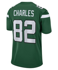 Irvin Charles New York Jets Game Player Jersey - Gotham Green