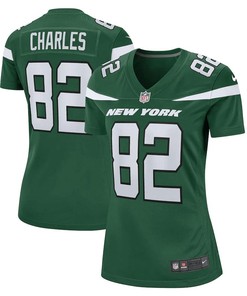 Irvin Charles New York Jets Women's Game Player Jersey - Gotham Green