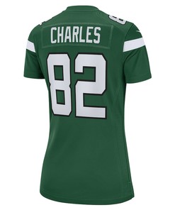 Irvin Charles New York Jets Women's Game Player Jersey - Gotham Green