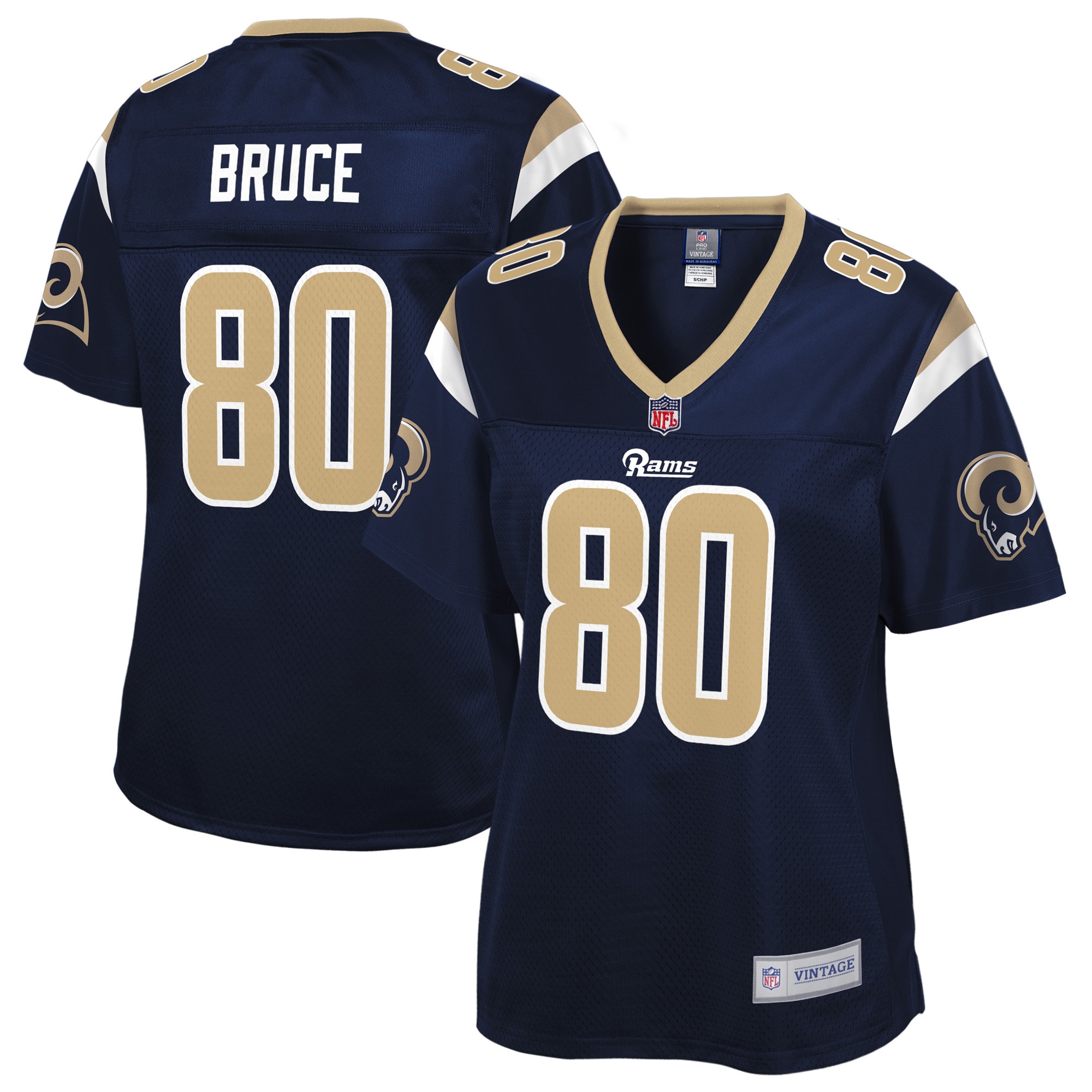 Isaac Bruce St. Louis Rams Nfl Pro Line Womens Retired Player Jersey - Navy