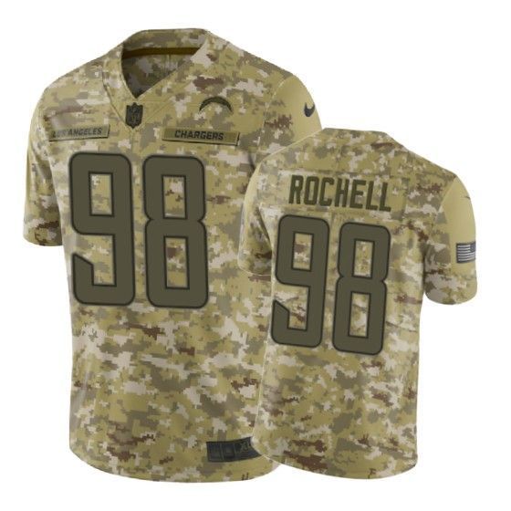 Isaac Rochell Jersey Nfl Camo Los Angeles Chargers
