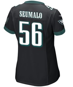 Isaac Seumalo 56 Philadelphia Eagles Super Bowl LVII Champions Women Game Jersey - Black