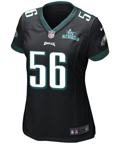 Isaac Seumalo 56 Philadelphia Eagles Super Bowl LVII Champions Women Game Jersey - Black