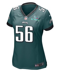 Isaac Seumalo 56 Philadelphia Eagles Super Bowl LVII Champions Women Game Jersey - Midnight Green