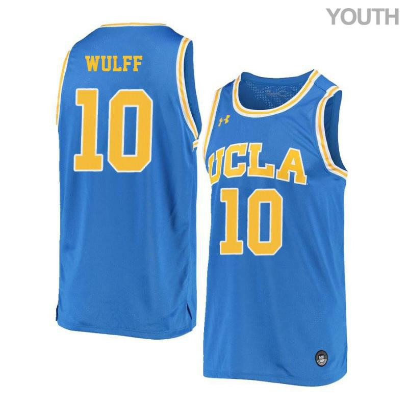 Isaac Wulff 10 UCLA Bruins Retro Elite Basketball Youth Jersey - Blue