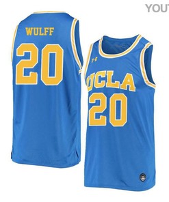 Isaac Wulff 20 UCLA Bruins Retro Elite Basketball Youth Jersey - Blue