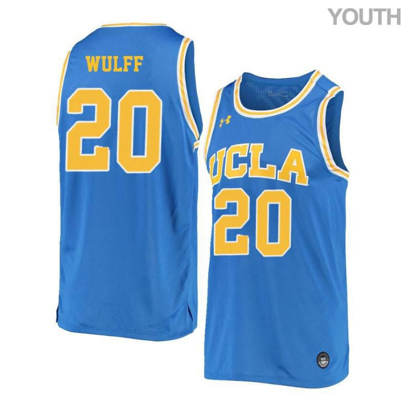 Isaac Wulff 20 UCLA Bruins Retro Elite Basketball Youth Jersey - Blue