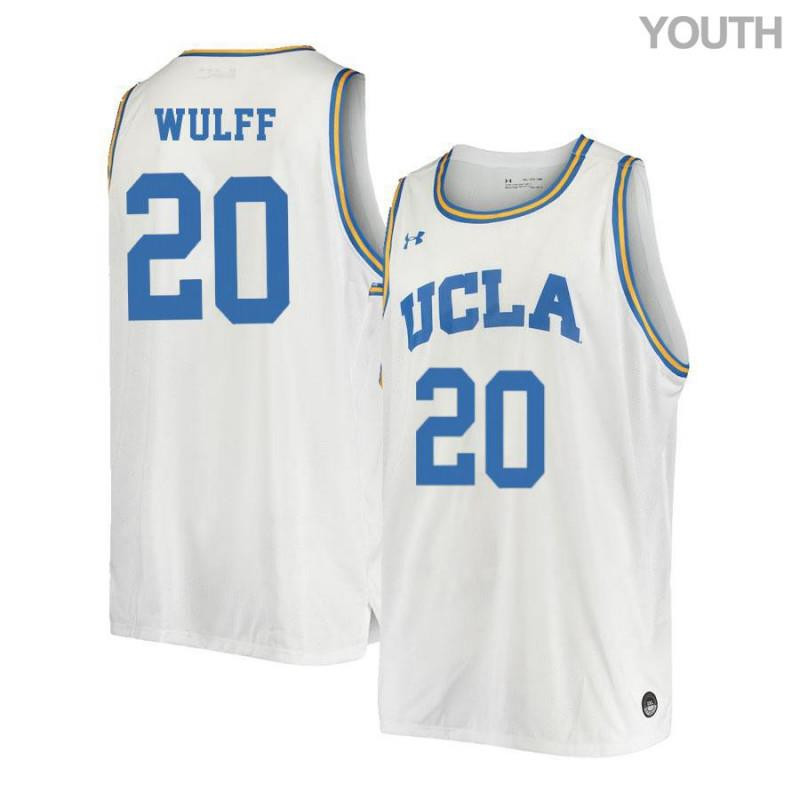 Isaac Wulff 20 UCLA Bruins Retro Elite Basketball Youth Jersey - White
