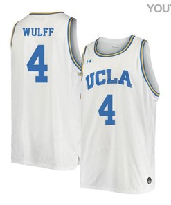 Isaac Wulff 4 UCLA Bruins Retro Elite Basketball Youth Jersey - White