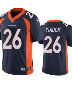 Isaac Yiadom Denver Broncos Navy Vapor Limited Jersey