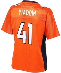 Isaac Yiadom Denver Broncos Nfl Pro Line Womens Player Jersey - Orange