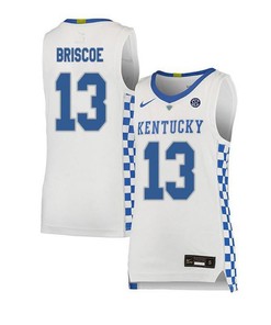 Isaiah Briscoe 13 Kentucky Wildcats Basketball Elite Men Jersey - White