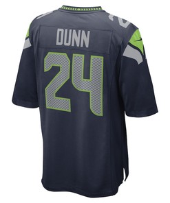 Isaiah Dunn Seattle Seahawks Game Player Jersey - College Navy
