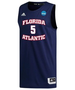 Isaiah Gaines 5 FAU Owls 2023 March Madness Basketball Men Jersey- Navy