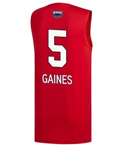 Isaiah Gaines 5 FAU Owls 2023 March Madness Basketball Men Jersey- Red