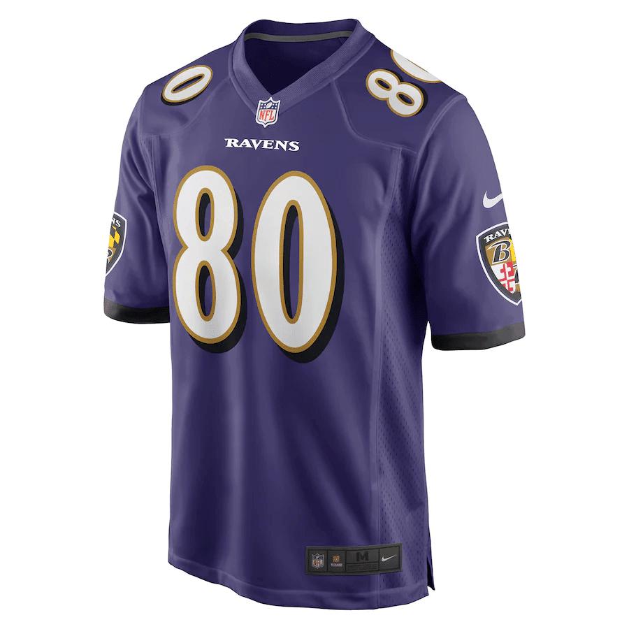Isaiah Likely Baltimore Ravens Player Game Jersey - Purple